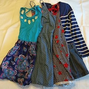 Lot of four size 8-9 dresses